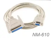 10ft DB9 Female to DB25 Female Serial Null Modem Cable - CablesOnline NM-610