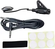 rockible Piezo Contact Microphone Pickup Stick Patch Design Audio Jack Good Sound with Cable for Violin Banjo Acoustic Guitars Harp, 3 meter cable