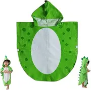 Letuwj Children Hooded Beach Bath Towel Robe 100% Cotton Dinosaur Pattern Swimming Surfing Poncho Sport Robe