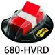 【1768購物網】680-HVRD 利貼 3M 印刷標籤系列-紅色 25.4X43.2mm 200張/條 1條/包