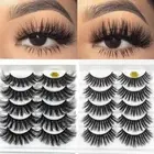 Wispy Flared Crisscross Eye Lash Extension 3D Faux Mink Hair False Eyelashes