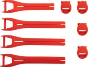 [Moose Offroad] Moose Racing Qualifier, straps , color: Red , size: 7-9