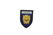 Patch printed embroidery travel souvenir shield city flag sweden linkoping