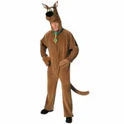 Scooby-Doo Scooby Doo Deluxe Plush Cartoon Movie Licensed Adult Mens Costume STD