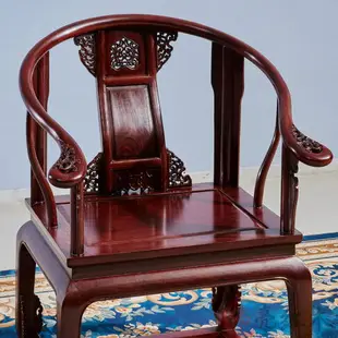 皇宮椅三套非洲血檀木椅三套具休閑椅官帽圍椅主人椅