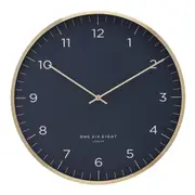 HENRY 40cm Petrol Blue Silent Wall Clock