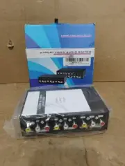 AV Switch ~ 2/4 Port Video Audio Switch, VCD/DVD to TV ~ NEW
