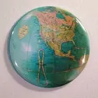1940s World Globe Vintage Style Fridge Magnet BUY 3, GET 4 FREE MIX & MATCH