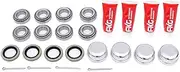 FKG Trailer Bearing Kit for 1 Inch Straight Spindles, Set of 4