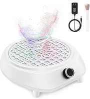 Nail Dust Collector, 130W Super-Strong Suction Adjustable Electric Nail Collector, Professional Dust Extractor Vacuum for Nail Polishing, Acrylic Builder Gel (with Dust Brush&10pcs Disposable Filter)