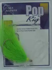 Sea Striker PR03 Flounder Pop Rig Lime Green Bucktail