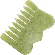 Baluue Massager Comb Jade Scalp Brush Hair Comb for Scalp Massage Promote Circulation Portable