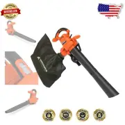 Versatile 12A Leaf Blower & Vacuum with 16:1 Mulching Ratio - Compact Power