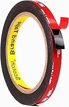 Heavy Duty 3M Double-Sided Tape - 0.4" x 16Ft, Industrial Strength Permanent Bonding for Automotive, Metal, Plastic - Replace Screws & Welding, Waterproof & High Temp Resistant