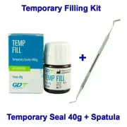Dental Tooth Toothache Temporary Filling Cavity Home Use Emergency + Spatula