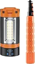 Rechargeable Camping Light - Outdoor Camping Light with Stand,10000mAh Rechargeable Dimmable Flashlight, Extendable Work Lamp, Tripod Worklights for Field