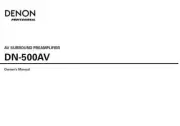 Denon DN-500AV Receiver Amplifier Owners Manual