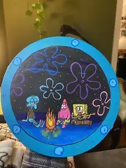 SpongeBob Campfire Porthole Painting