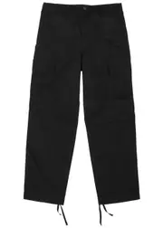 Carhartt Wip Cotton Cargo Trousers - Black - 28 (W28 / XS) 28 (W28 / XS)