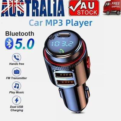 Wireless Bluetooth Car FM Transmitter Handsfree Kit MP3 Player Adapter Charger