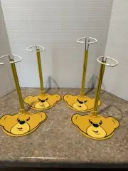 4 Build A Bear Bear Head Stand Display Stand For 11-18 inch Stuffed Animals
