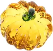 Crystal Glass Paperweight Glass Pumpkins for Decorating Figurine Decorative Ornaments Blown Glass Pumpkins Decorative Pumpkins Blown Glass Decor Pumpkins for Crafts Tiny Pumpkins