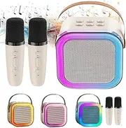 Dodorado Mini Karaoke, Stellaya Mini Karaoke Machine, Mini Karaoke Machine with 2 Wireless Microphones, Stellaya Portable Karaoke Machine, Mini Karaoke Machine with Speaker (A)
