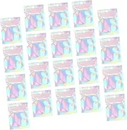 PLAFOPE 100pcs Durable Self Sealing Storage Pouches Rainbow Foil Jewelry and Snack Bags Reusable for Organizing Items Grains and Seasonings