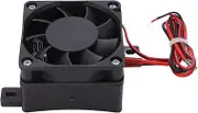 PTC Ceramic Air Heater, 12V 50W Constant Temp Mini Fan Heater for Small Space, Portable Electric Air Warmer with Reinforced Nylon Shell