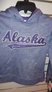 Dimco Apparel Youth XS Purple Juneau Alaska Hoodie Pull Over Sweatshirt NEW TAGS