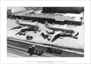 TAA Essendon Terminal A3 Art Print – Viscounts Aerial View – 42 x 29 cm Poster