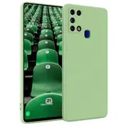 MCC For Samsung Galaxy A21s Soft Liquid Silicone Shockproof Case Cover A217 [Green]