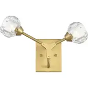 Elegant Lighting 3508W15G Zayne 2 Light 15 inch Gold Wall Sconce Wall Light