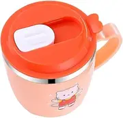BIUDECO Toddler Straw Cup with 304 Stainless Steel Leak Proof Design Double Layer for Baby Sippy Anti-Scald Graduated for Milk Water Monitoring