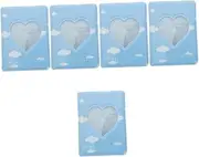Cabilock 5pcs Photo Album Keychains in Bulk Couple Small Photo Binder Photo Mini Wedding Picture Bulk Wedding Decor Kids Card Holder Kids Book Child Pvc Carry Wallet Holder