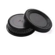 Camera Body Cover + Rear Lens Cap for Pentax PK K20D K10D K200D K100 K7