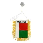 Madagascar Flag Mini Banner / Double Sided Mini Madagascar Car Window Flag