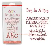 Sizzix Sizzlits Alphabet Set BUG IN A RUG Upper & Lowercase 655321