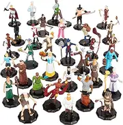 MONSTER PROTECTORS 1" Hex Townsfolk Mini Fantasy Figures Set- 32 Unique Painted Miniatures- Compatible w DND Dungeons Dragons, Pathfinder, RPG Tabletop Games