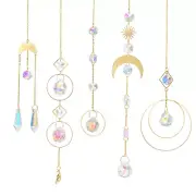 1 Set Crystals Rainbow Suncatcher Hanging Colorful Crystals, Crystal