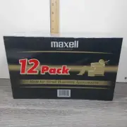 Maxell 12 Pack T-120 Premium Grade 6 hr Video Cassettes VHS Blank - New Sealed