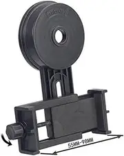 Smartphone Camera Adapter Mount for Binoculars Spotting Scopes Telescope Phone Holder for Devices Compatible with Smartphones Black