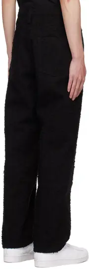 Towel trousers L black