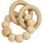 embé Silicone Beaded Teether Bangles for Babies in Oat Beige at Nordstrom One Size