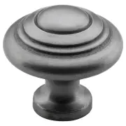 Medium Domed Cupboard Knob, Polished Metal