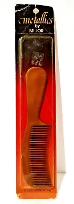 NOS Vintage Metallics By MI-LOR Comb Copper Brown # 2034 Made in USA SEALED