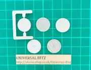 Citadel Fighter Shields x 6 A Blank 16mm Warhammer RARE OOP F9 A