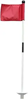 Golf Flags for Yard - Backyard Putting Green Accessories, Premium Practice Pin Flags | Weather-Resistant Nylon Golf Flags with Tube Insert, Outdoor Golf Training Aids, Home Golf Course Decorations