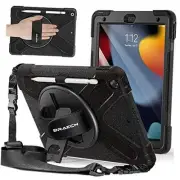 Case for For iPad 9th/8th/7th Gen 10.2" Hand Strap -- Carnival Night Black