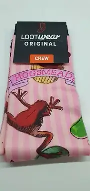 Harry Potter pink socks lootcrate exclusive size 6-12 New Hogsmeade Honeydukes